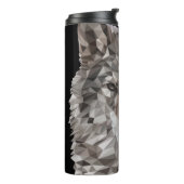 Lone Wolf geometrisch portret Thermosbeker (Gedraaid links)