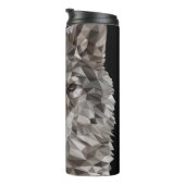 Lone Wolf geometrisch portret Thermosbeker (Geroteerd rechts)