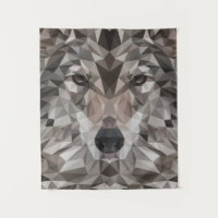 Lone Wolf geometrisch portret