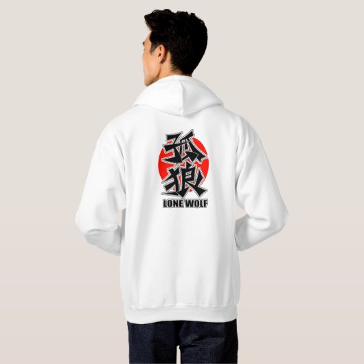 LONE WOLF HOODIE (Achterkant volledig)