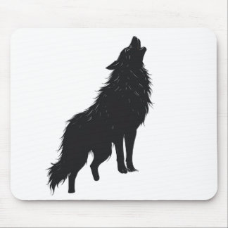 🐺 Lone Wolf Howling Design tapis de souris