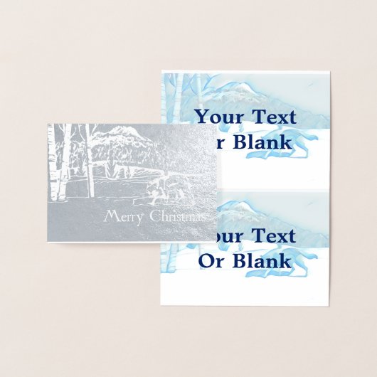 Lone Wolf in WInter Folie Kaarten (Display)