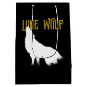 Lone Wolf Male Sigma Modern Minimalist Medium Cadeauzakje (Achterkant)