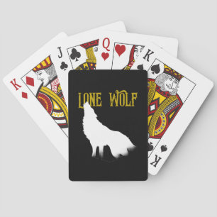 Lone Wolf Male Sigma Modern Minimalist Pokerkaarten