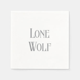 Lone Wolf Male Sigma Modern Minimalist Servet