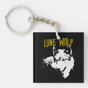 Lone Wolf Male Sigma Modern Minimalist Sleutelhanger