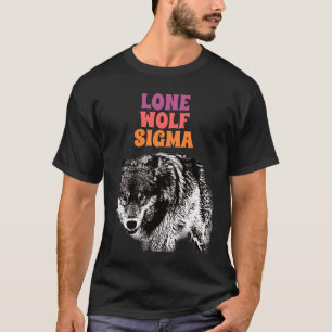 Lone Wolf Male Sigma Modern Minimalist T-shirt