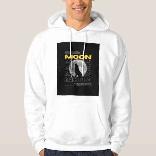 Lone Wolf Moonlight Custom Hoodie (Voorkant)