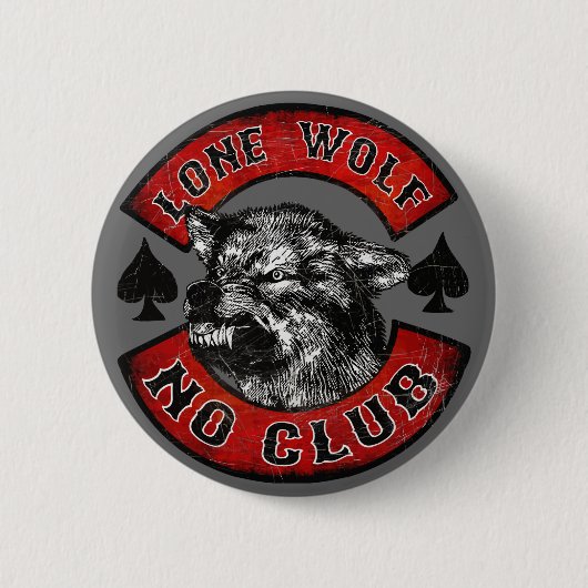 Lone Wolf Ronde Button 5,7 Cm (Voorkant)