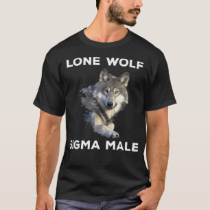 Lone Wolf Sigma Mannelijke eigenschappen Persoonli T-shirt