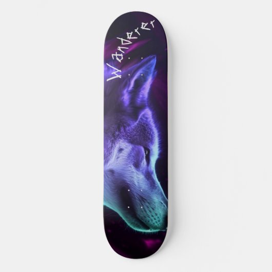 Lone wolf skateboard (Voorkant)