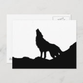 Lone Wolf staat op een heuvel Briefkaart (Voorkant / Achterkant)