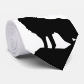 Lone Wolf staat op een heuvel Stropdas (Opgerold)