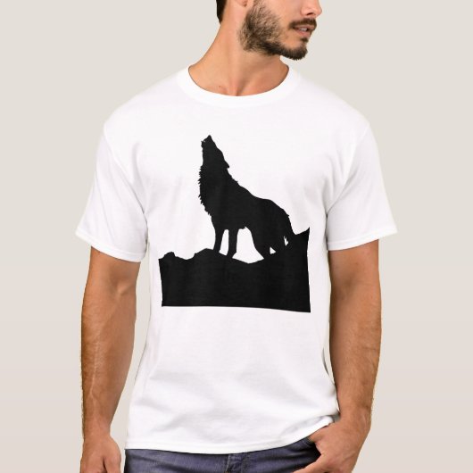 Lone Wolf staat op een heuvel T-shirt (Voorkant)