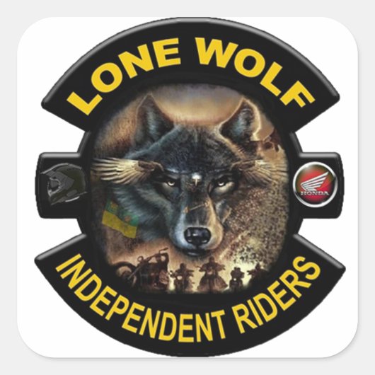 Lone Wolf Sticker (Voorkant)
