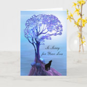 Lone Wolf Sympathikaart Kaart (Gele Bloem)