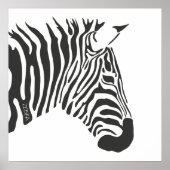 Lone Zebra Poster (Voorkant)