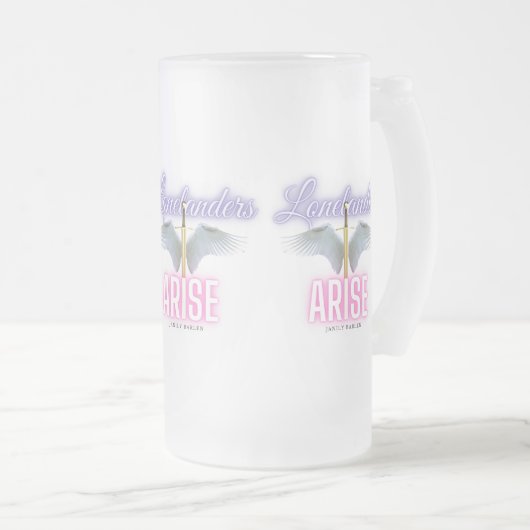 Lonelanders Arise - Frosted Glass Mok (Voorkant rechts)