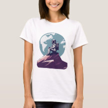 Lonely Astronaut op de maan T-shirt