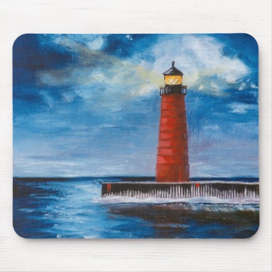Lonely Beacon Mousepad Muismat (Voorkant)