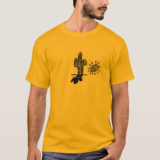 Lonely Cacti en Shadow T-shirt (Voorkant)