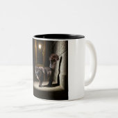 Lonely Cat Night Walk Mug - Une touche de mystère (Devant droit)