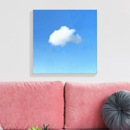 Lonely Cloud  Canvas Afdruk (Insitu (Woonkamer))