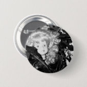 Lonely Doll Head Ronde Button 5,7 Cm (Voorkant /achterkant)