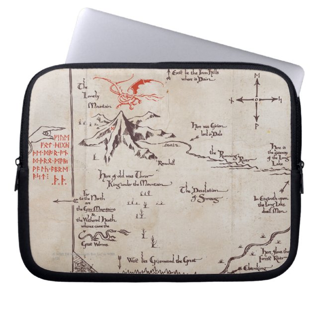 Lonely Mountain Laptop Sleeve (Voorkant)