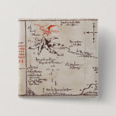 Lonely Mountain Vierkante Button 5,1 Cm (Voorkant)