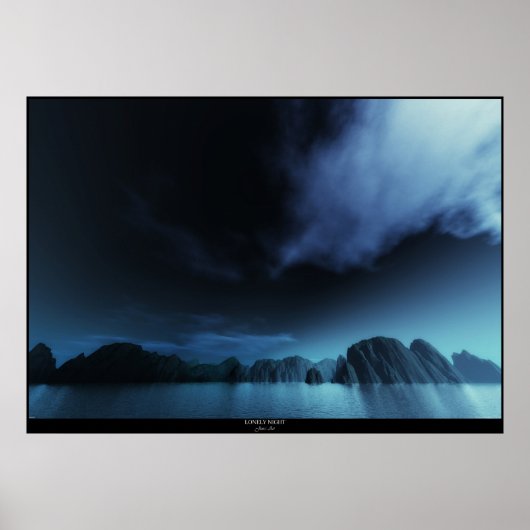 Lonely Night Poster (Voorkant)