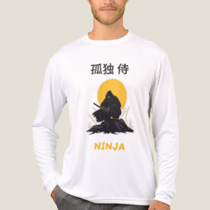 Lonely Ninja Samurai Kunstontwerp Tri-Blend Shirt