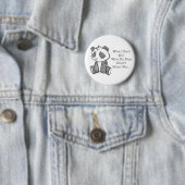 Lonely Panda Pin Ronde Button 5,7 Cm (In situ)