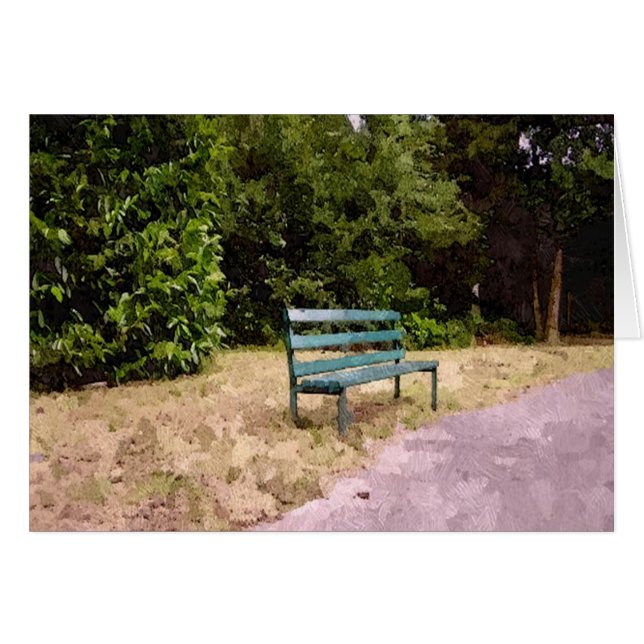 Lonely Park Bench (Voorkant Horizontaal)