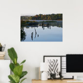 Lonely River Dock Poster (Thuiskantoor)