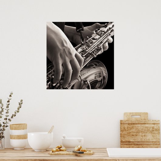 Lonely Sax Poster (Keuken)