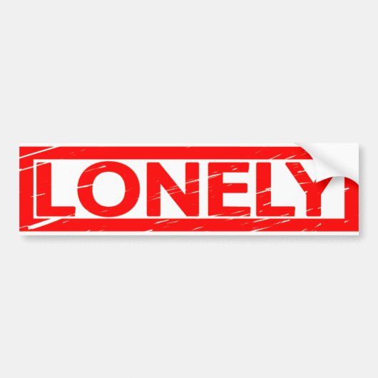 Lonely Stamp Bumpersticker (Voorkant)