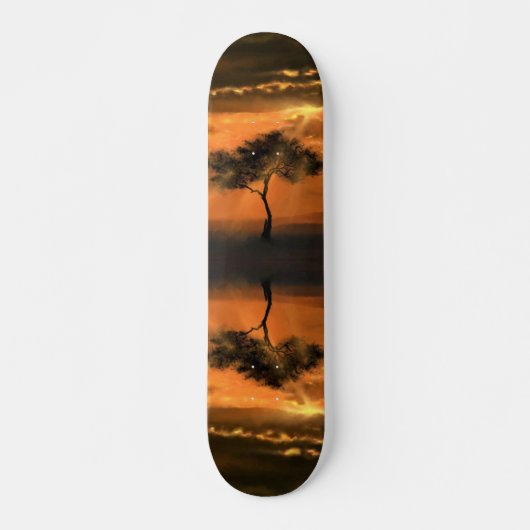 Lonely Tree Sunbeams Skateboard (Devant)