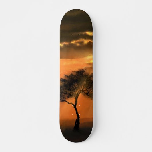Lonely Tree Sunbeams Skateboard - Sunrise (Devant)