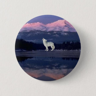 Lonely Wolf Ronde Button 5,7 Cm