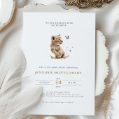 Lonen Baby shower Roaring met opwinding Kaart