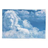 Lonen en lammeren in wolken kussensloop (Achterkant)