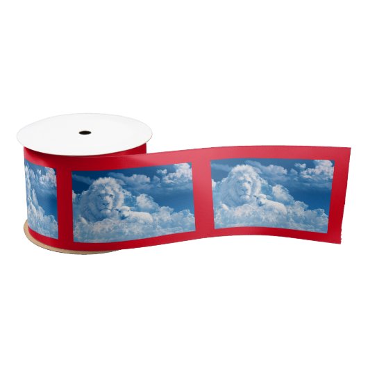 Lonen en lammeren in wolken lint (Spoel)