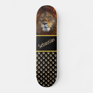Lonen- en schildafdrukken skateboard