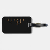 Lonen met aanpasbare tekst bagagelabel (Achterkant horizontaal)