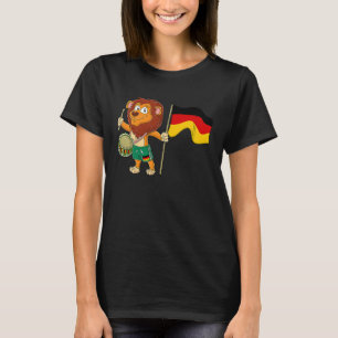 Lonen met de Duitse vlag T-shirt