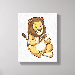 Lonen met pijlen op de spoorstaaf canvas afdruk