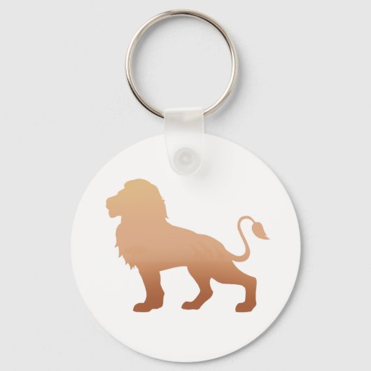 Lonensilhouet - Kies achtergrondkleur Sleutelhanger (Voorkant)