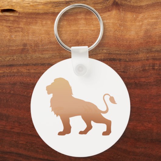 Lonensilhouet - Kies achtergrondkleur Sleutelhanger (Voorkant)