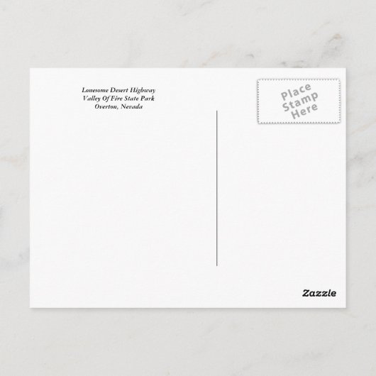 Lonential Desert Highway Briefkaart (Achterkant)